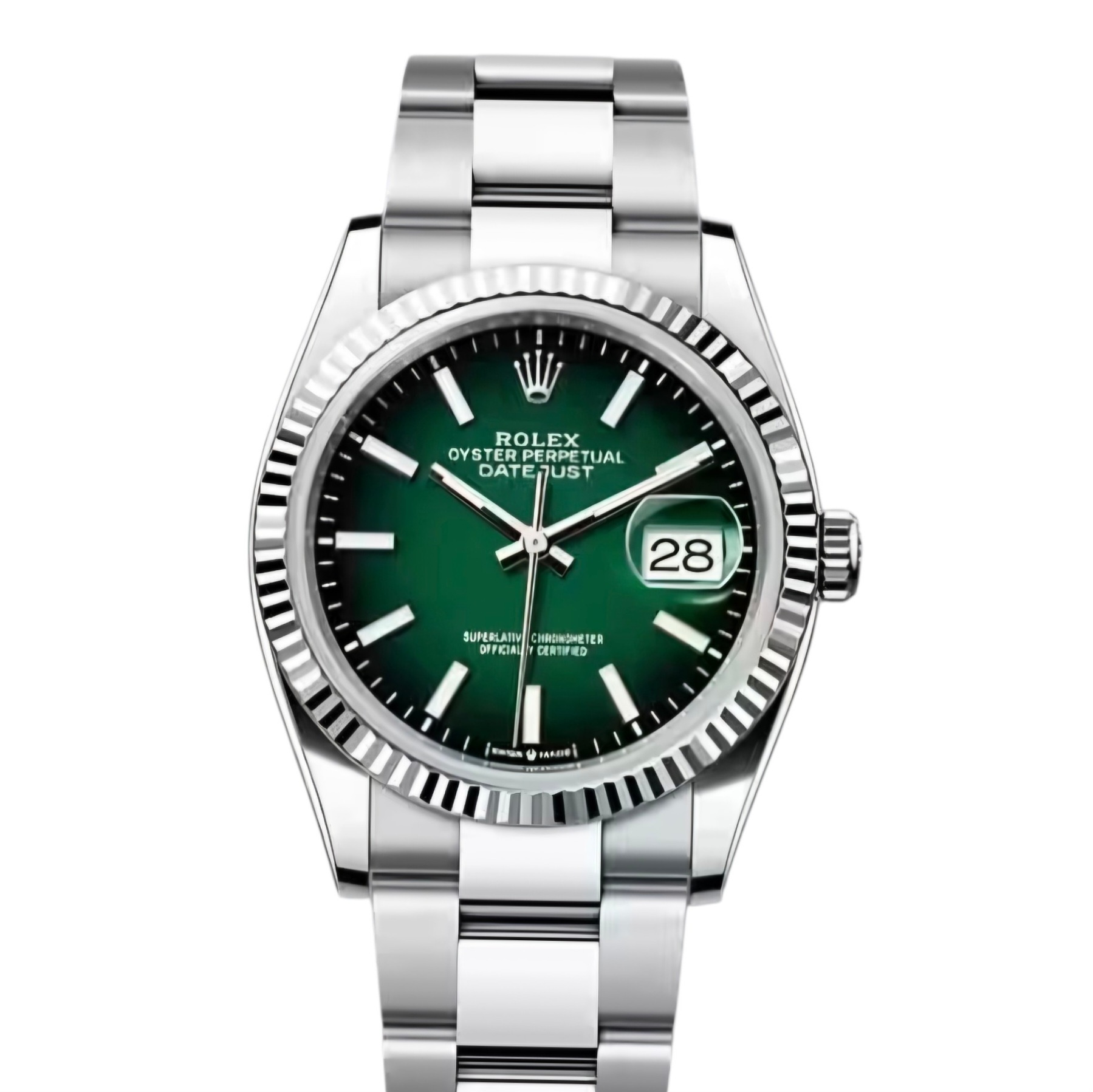 Rolex Datejust 36mm Automatic Oystersteel green ombré Dial 126234 B P 2026 As New