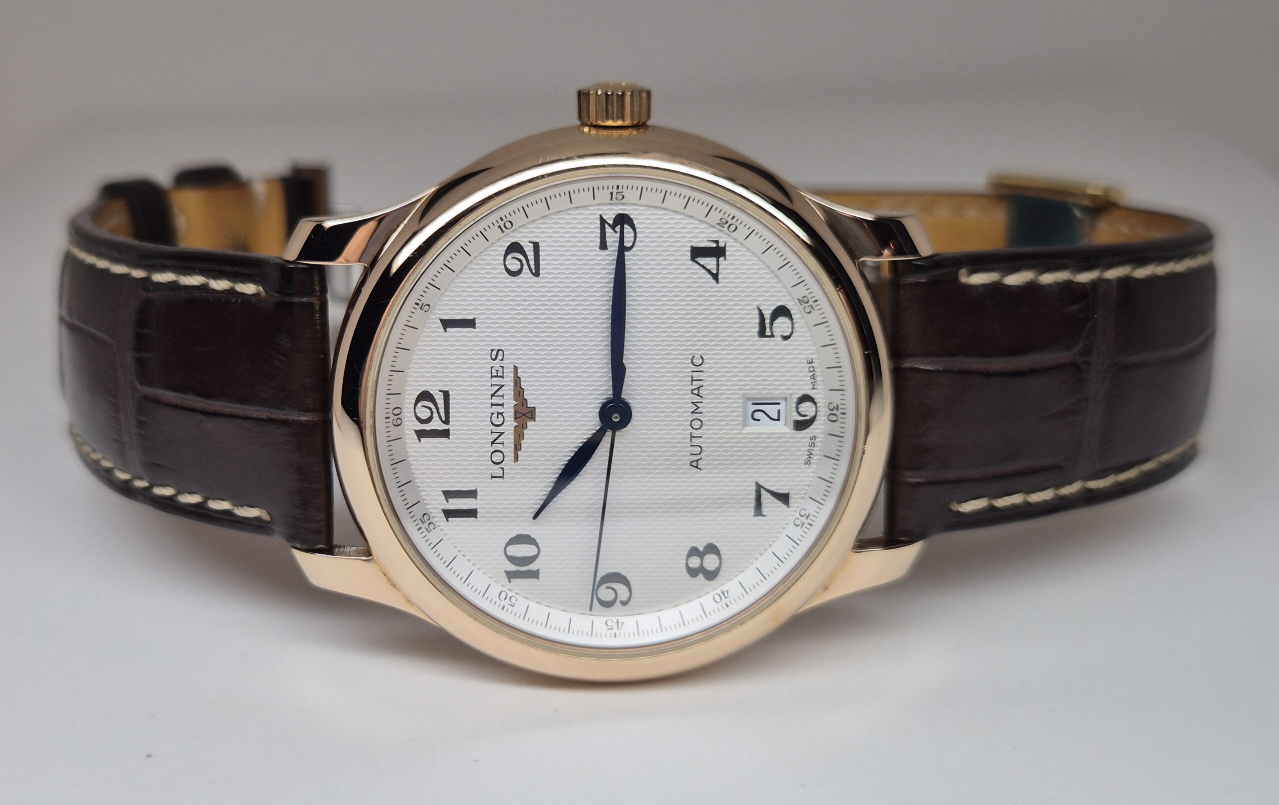 Longines Master Collection 38.5MM Automatic Rose Gold Silver Dial - L2.628.8.78.5 'B&P' - Image 5