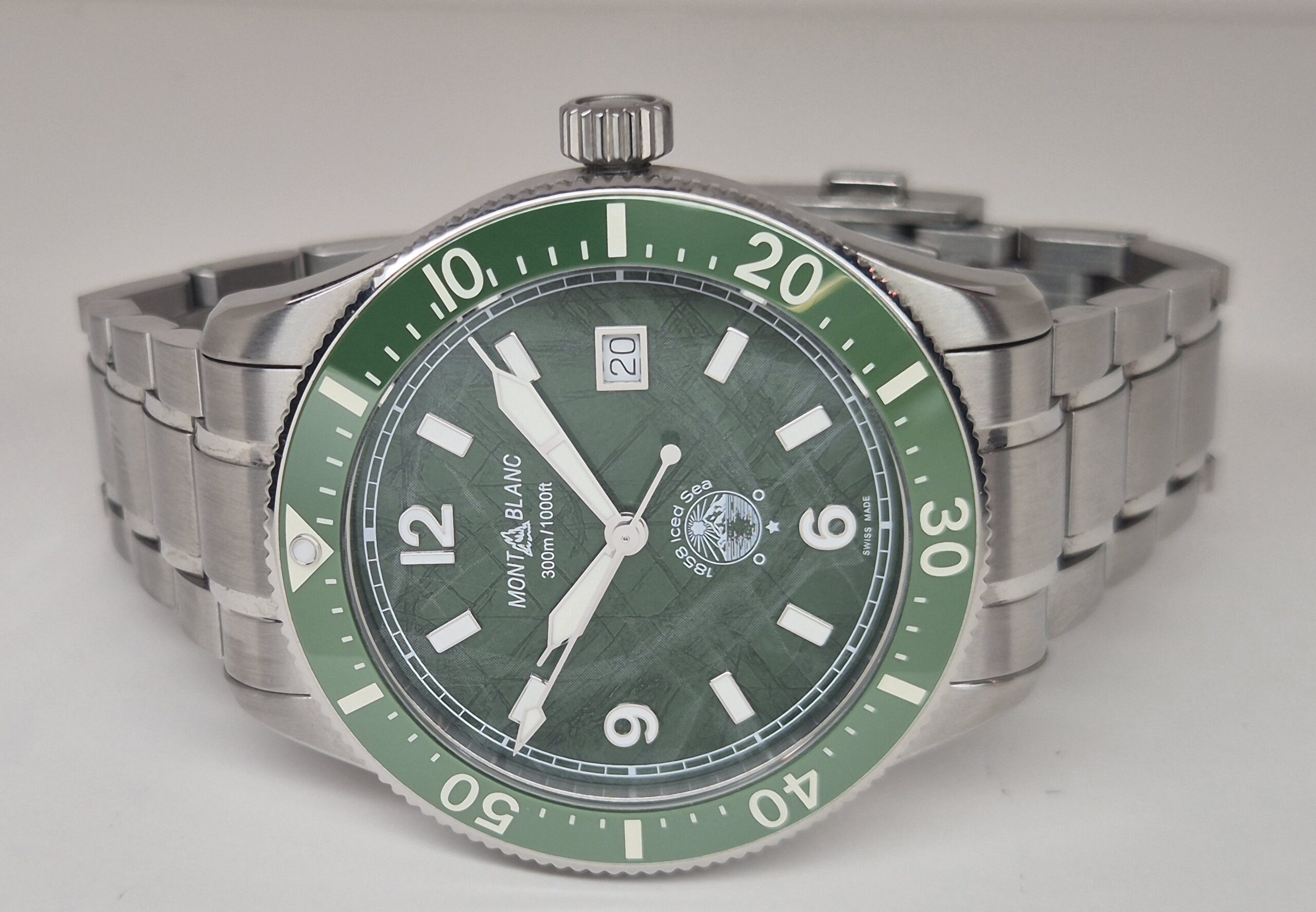 Montblanc 1858 Iced Sea 41mm Automatic Stainless Steel Green Dial - MB129373 'B&P' - Image 5