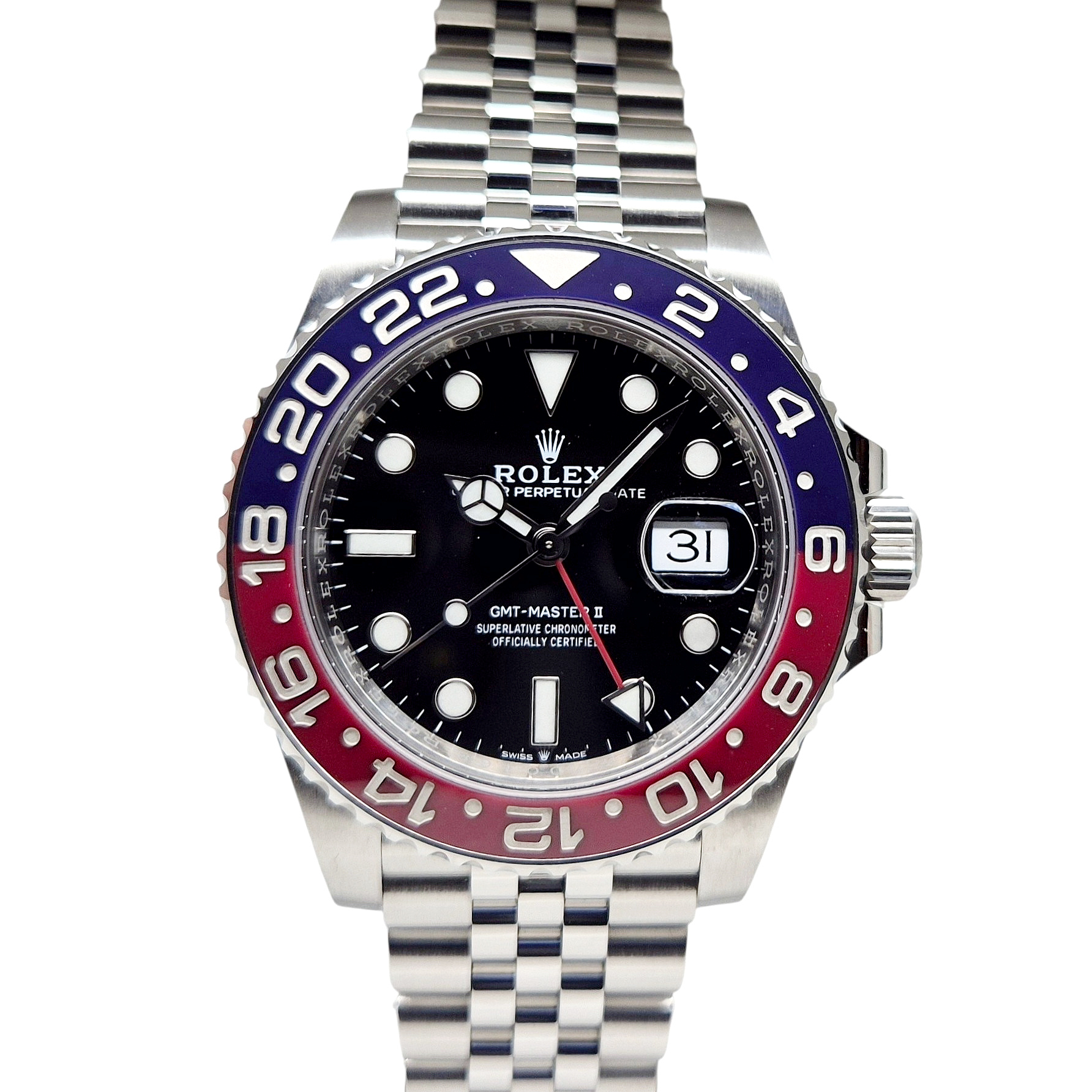 Rolex GMT-Master ll Pepsi 40MM Automatic Oystersteel Black Dial 126710BLRO B P 2020