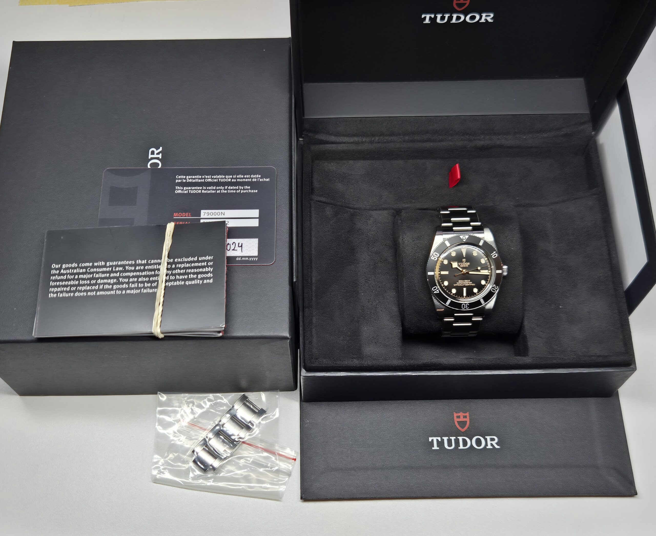 Tudor Black Bay 54 37mm Automatic Stainless Steel Black Dial - M79000N 'B&P 2024' - Image 2