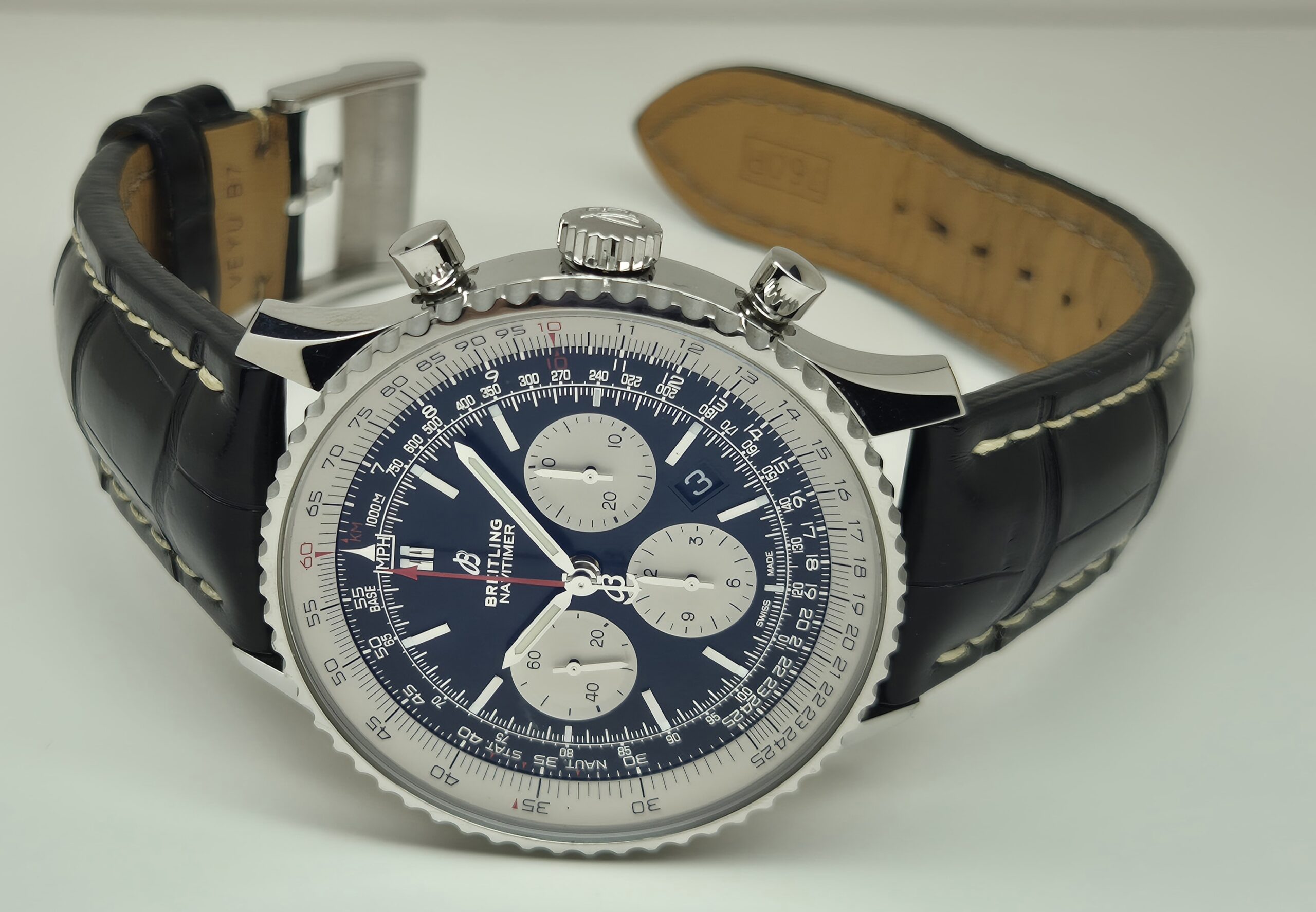 Breitling Navitimer 46mm Automatic Stainless Steel Black - AB012721'B&P 2018' - Image 6