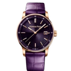 Audemars Piguet Code 11.59 38mm Automatic Pink Gold Purple Dial - 77410OR.OO.A623CR.01 'B&P' As New