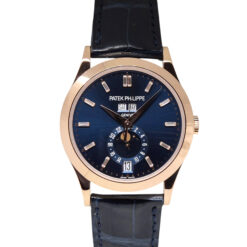 Patek Philippe Annual Calendar Moonphase 38.5MM 18k Rose Gold Blue Diamond Dial Ref. 5396R-015 'B&P'